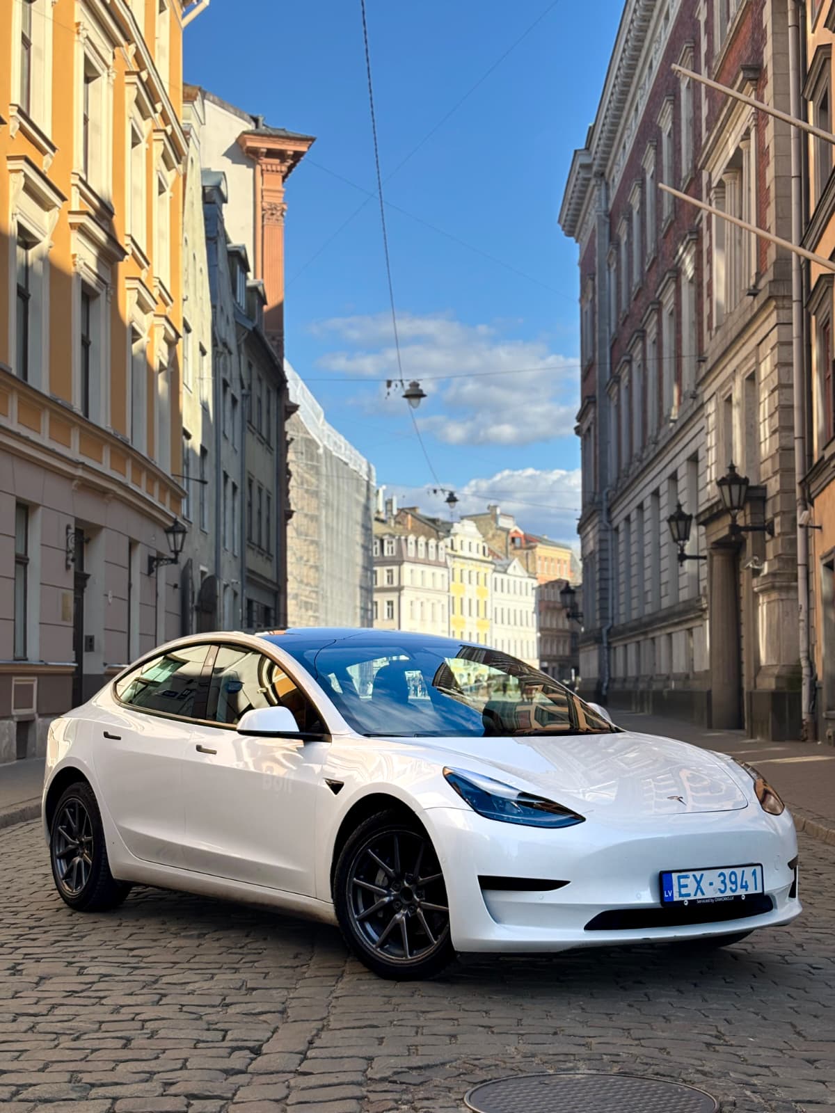 OkoRide Tesla in Riga Old Town