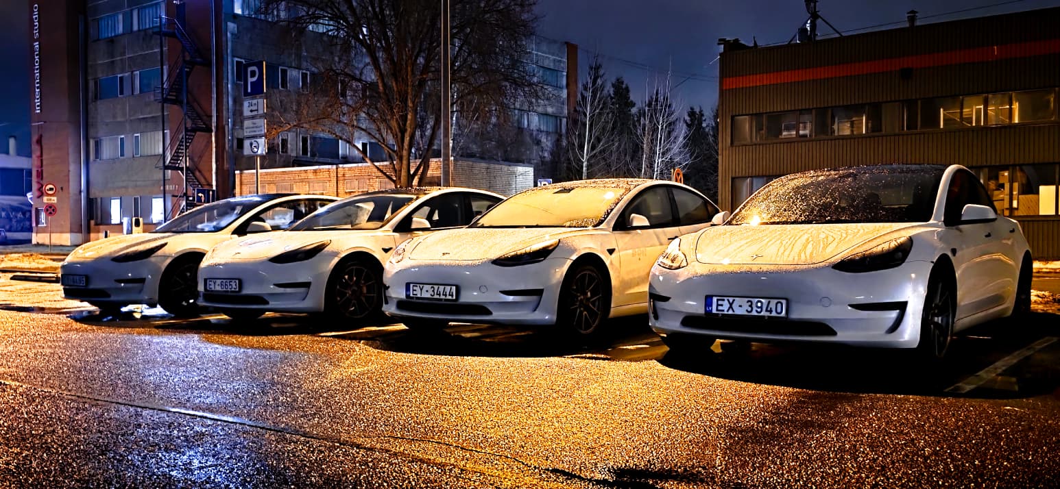 OkoRide Tesla fleet in Riga